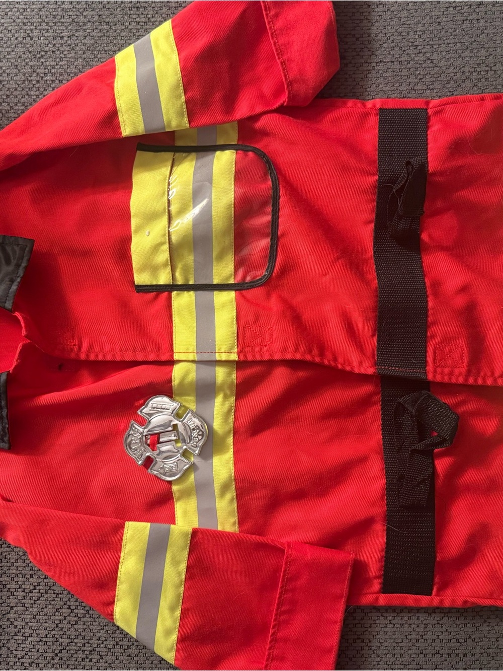 Melissa & Doug Red and Yellow Firefighter Costume